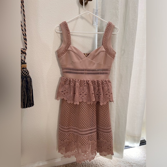 Self-Portrait Dresses & Skirts - NWT!! SELF-PORTRAIT Square Neckline Mini Dress